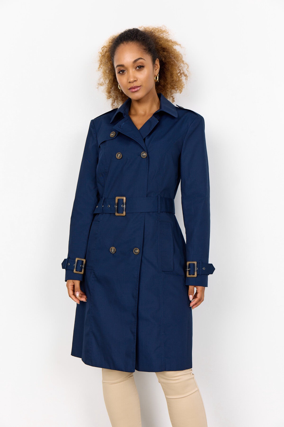 Wollmantel Orsay Mantel Dunkelblau Orsay Trench Coat Dunkelblau