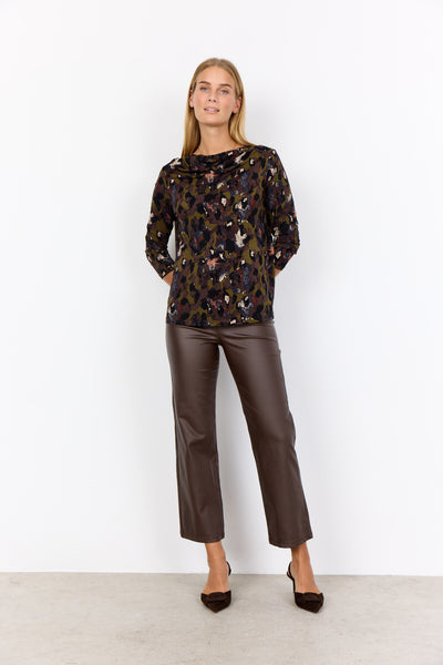 SC-MARICA AOP 342 Bluse Dunkelgrün