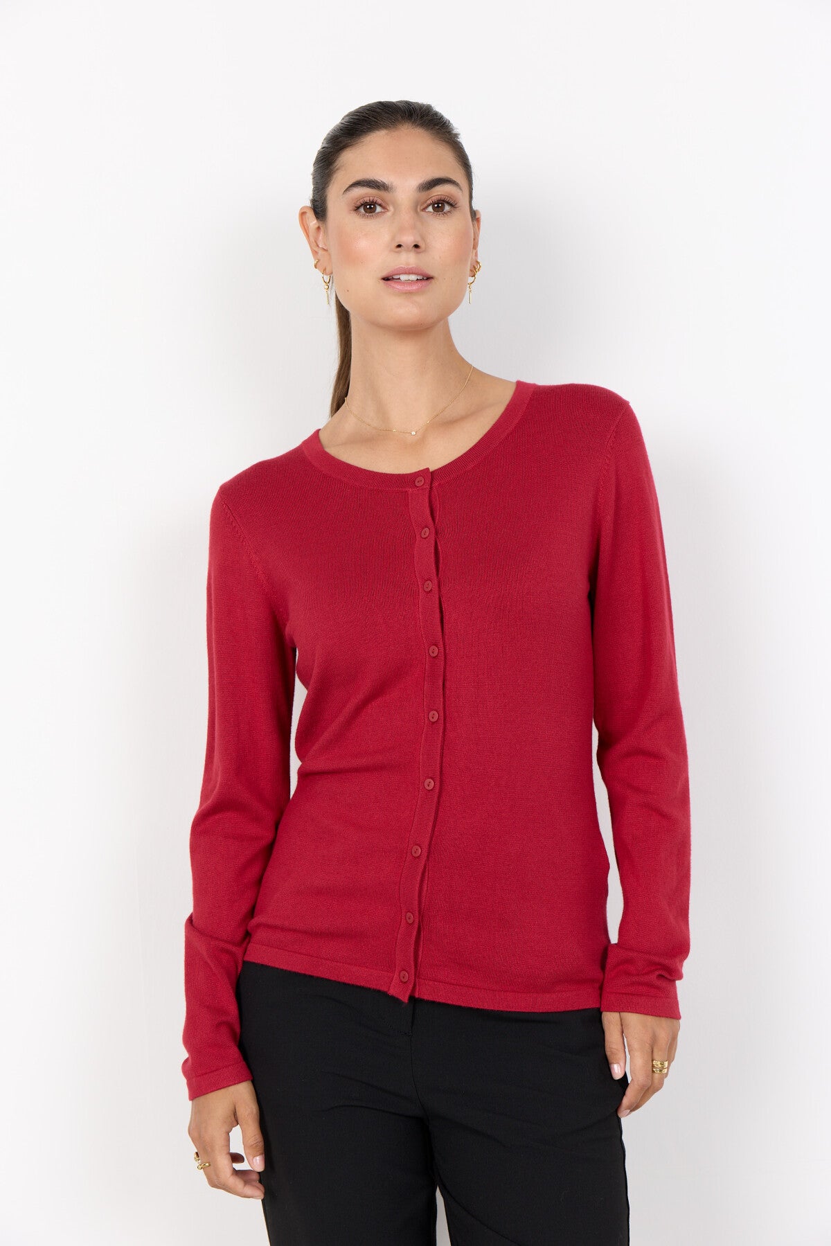 SC-DOLLIE 446 Cardigan Dunkelrot