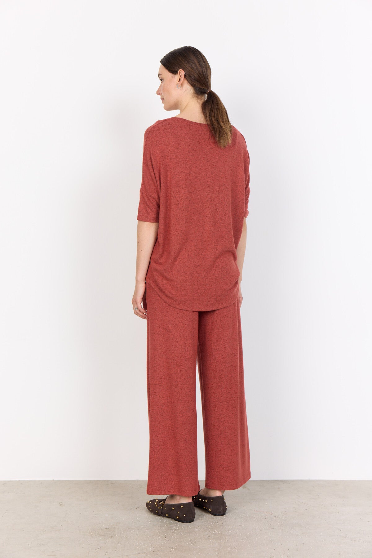 SC-BIARA 96 Bluse Rostrote