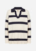 SC-KANITA STRIPE 32 Pullover Creme