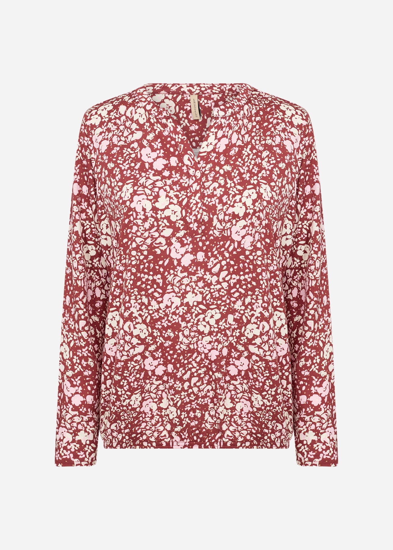 SC-FELICITY AOP 532 Bluse Rubinrot