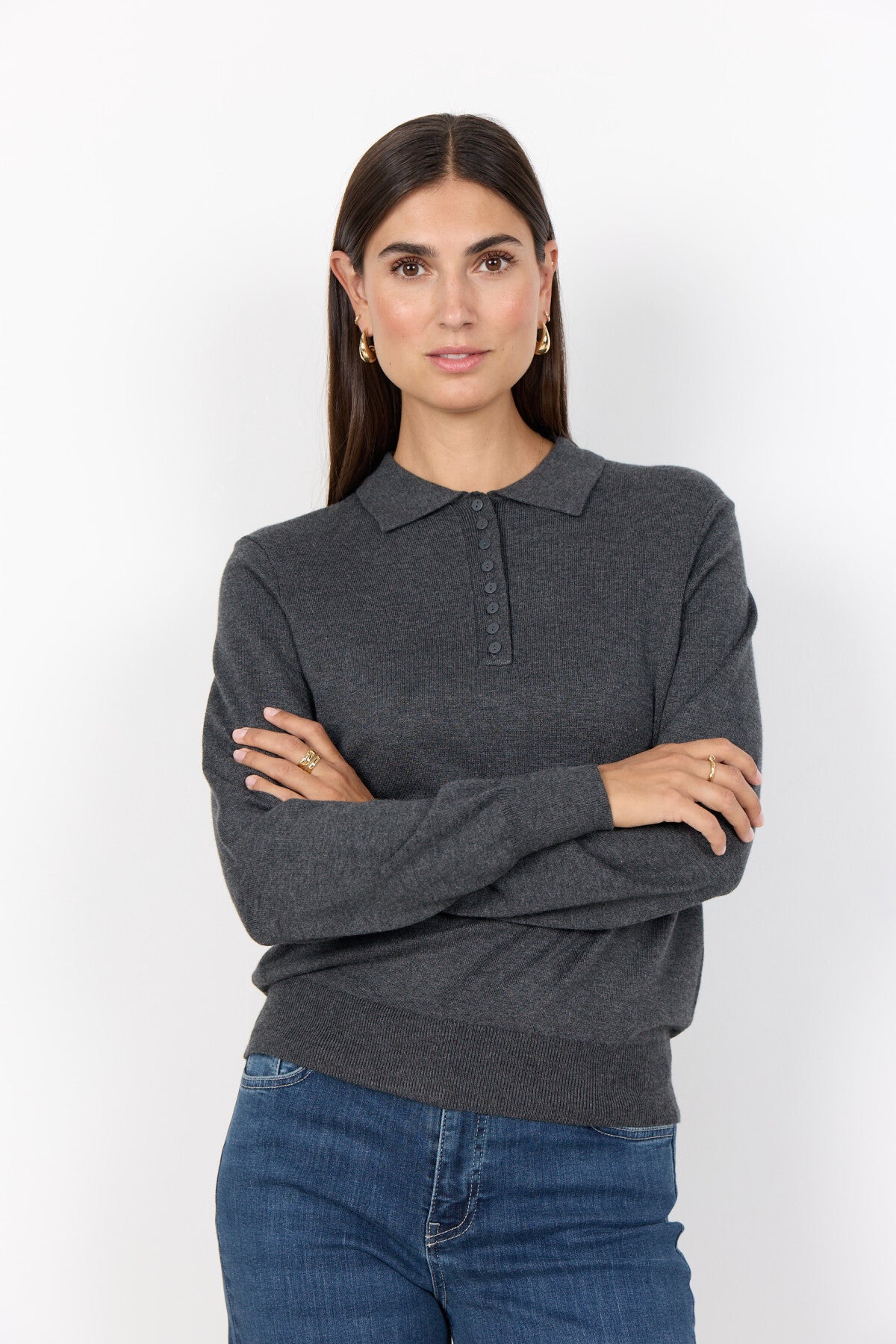 SC-DOLLIE 799 Pullover Dunkelgrau