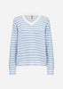 SC-REMONE STRIPE 42 Pullover Hellblau