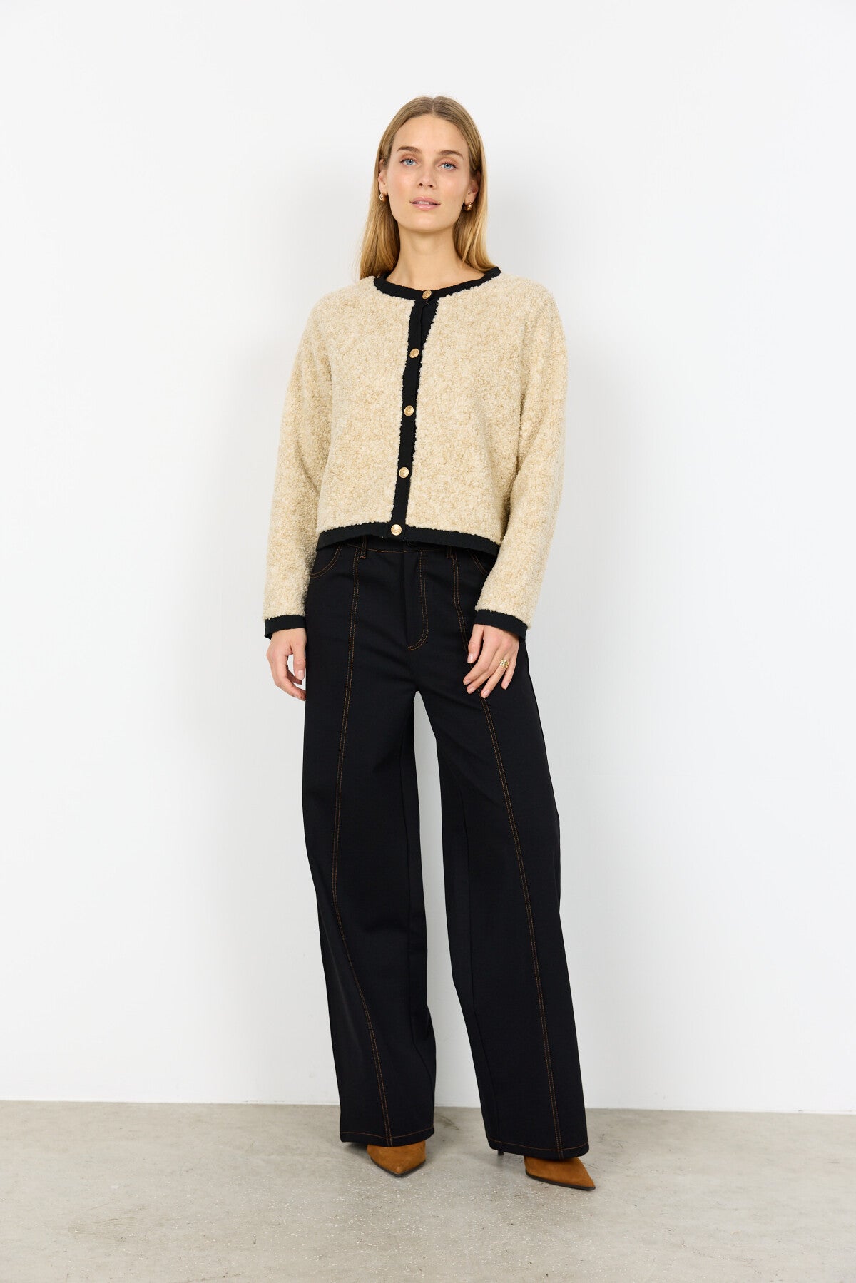 SC-BESSIE 7 Cardigan Creme