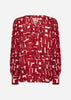 SC-VEBINA 1 Bluse Dunkelrot