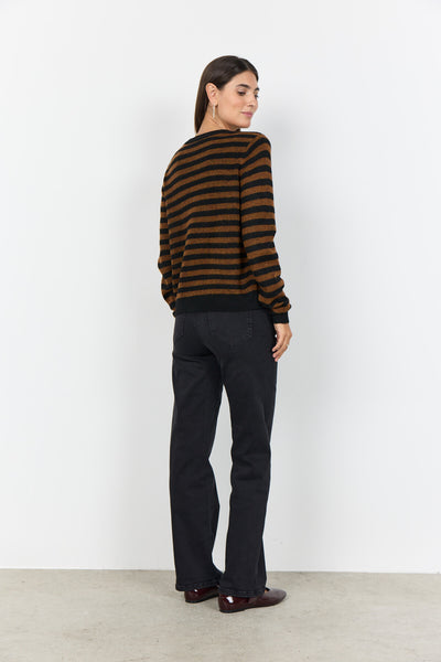 SC-ORLEAN STRIPE 13 Cardigan Schwarz