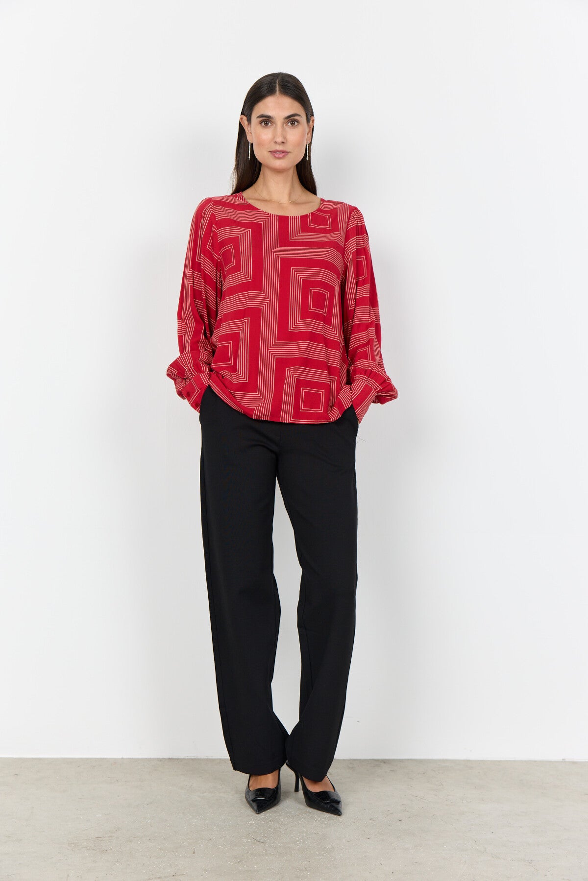 SC-ANNABEL 1 Bluse Rot