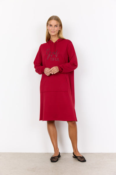 SC-BANU 259 Kleid Dunkelrot