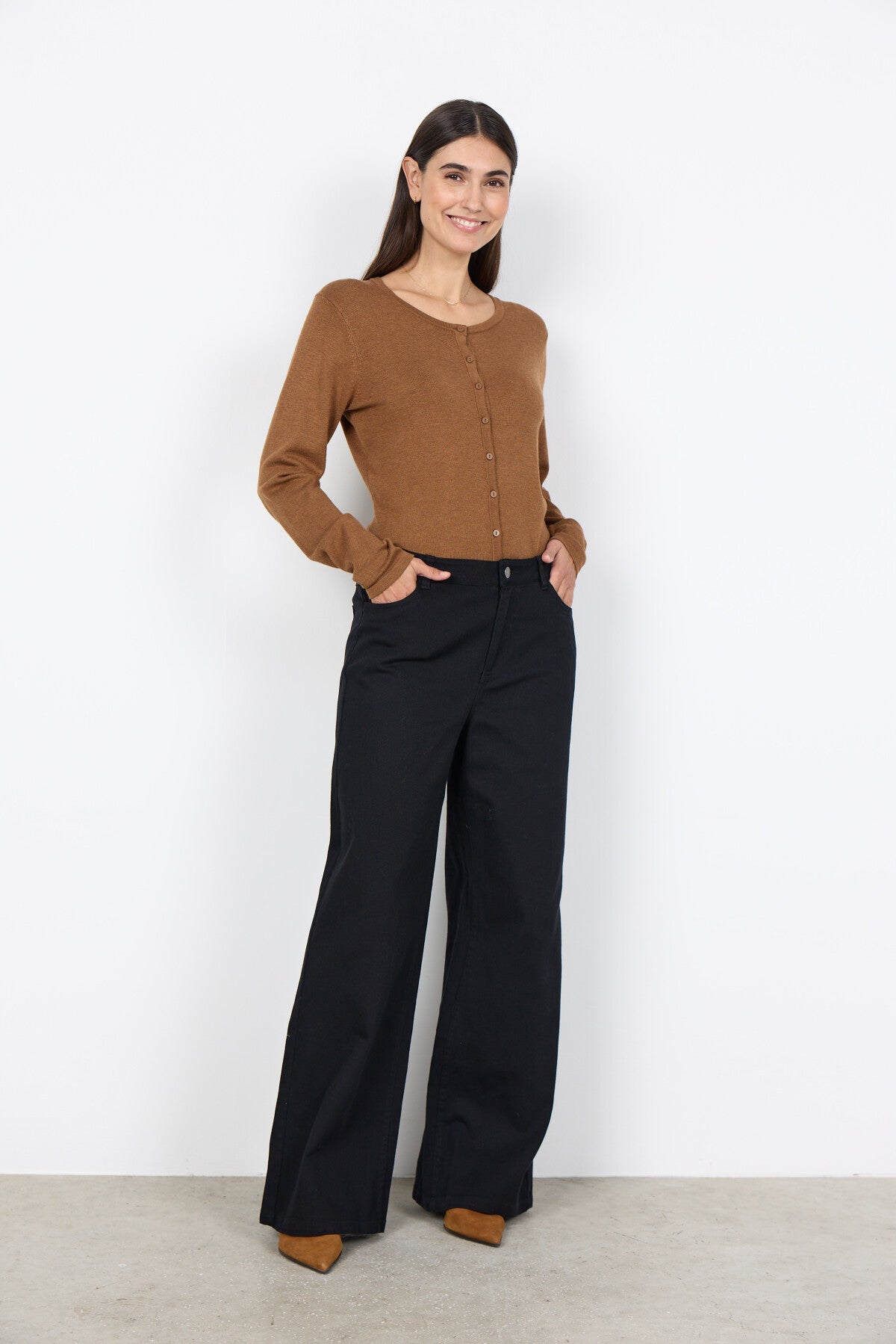 SC-DOLLIE 446 Cardigan Camel