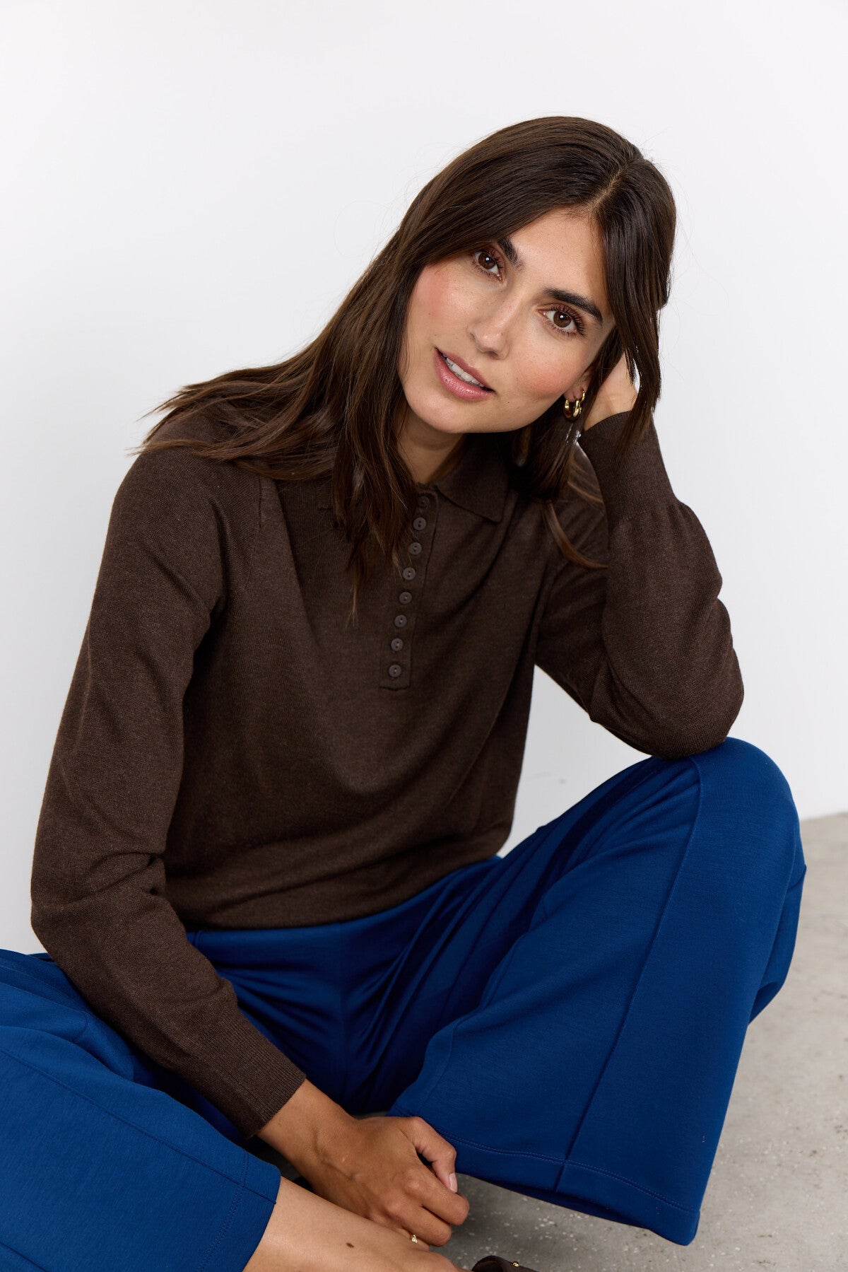 SC-DOLLIE 799 Pullover Dunkelbraun