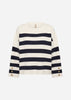 SC-KANITA STRIPE 36 Pullover Navy