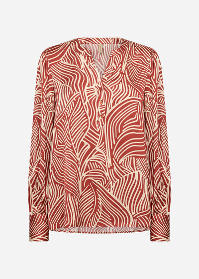 SC-SIGNORA 2 Bluse Rostrote