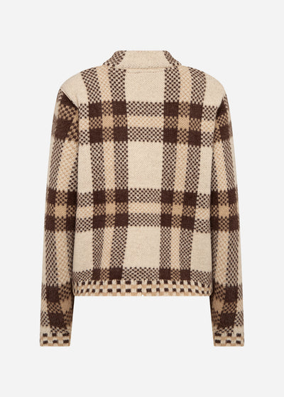 SC-VIBSA 2 Cardigan Dunkler Sand