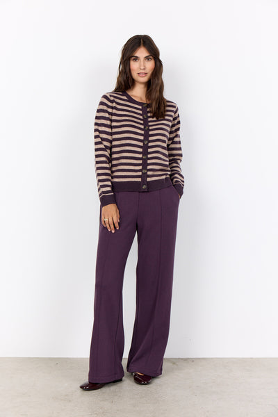 SC-ORLEAN STRIPE 13 Cardigan Violett