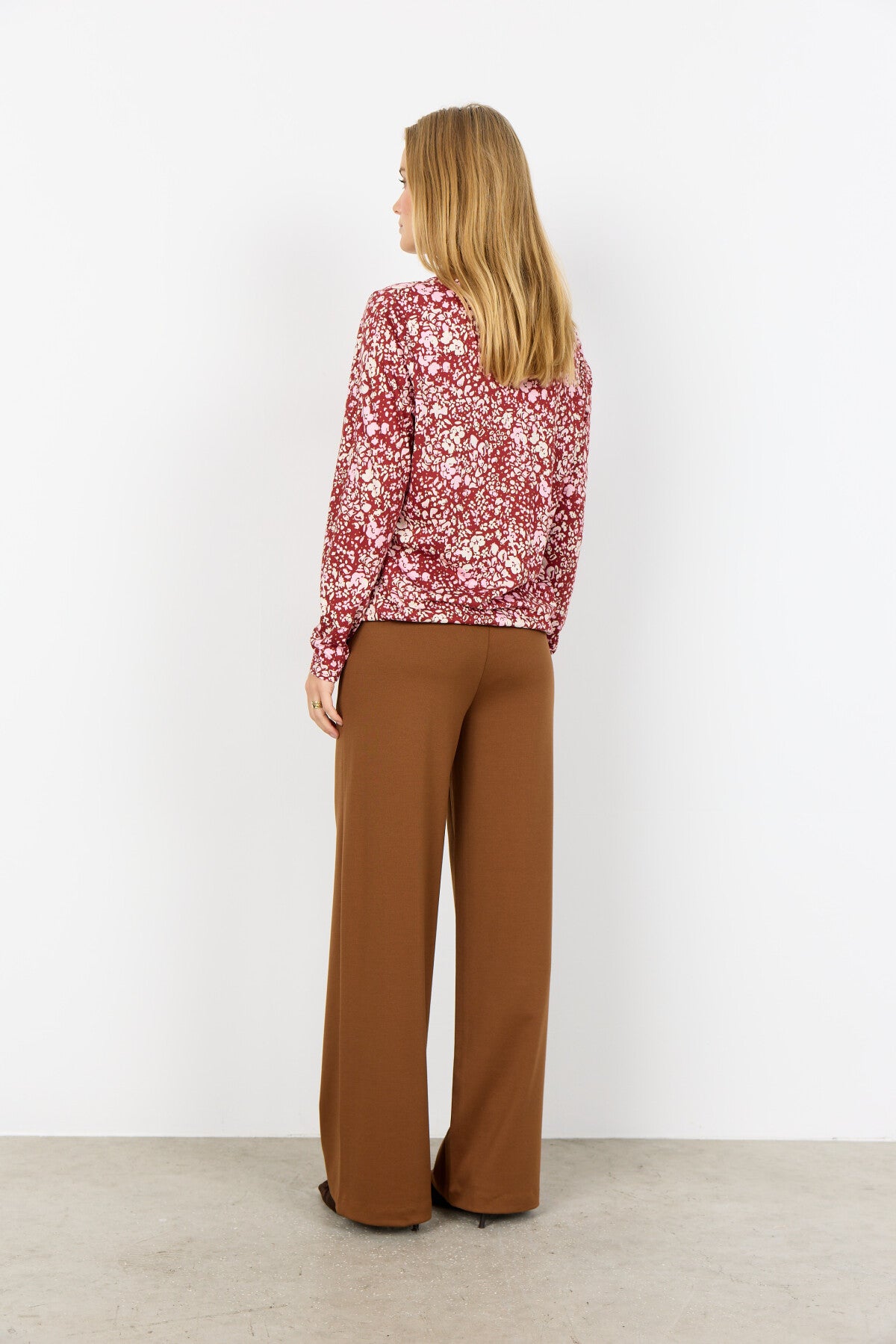 SC-FELICITY AOP 532 Bluse Rubinrot