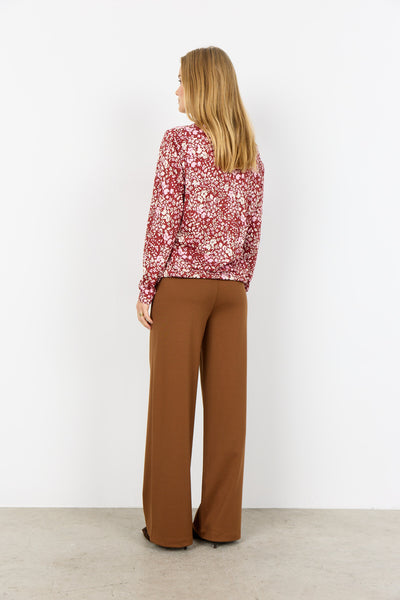 SC-FELICITY AOP 532 Bluse Rubinrot