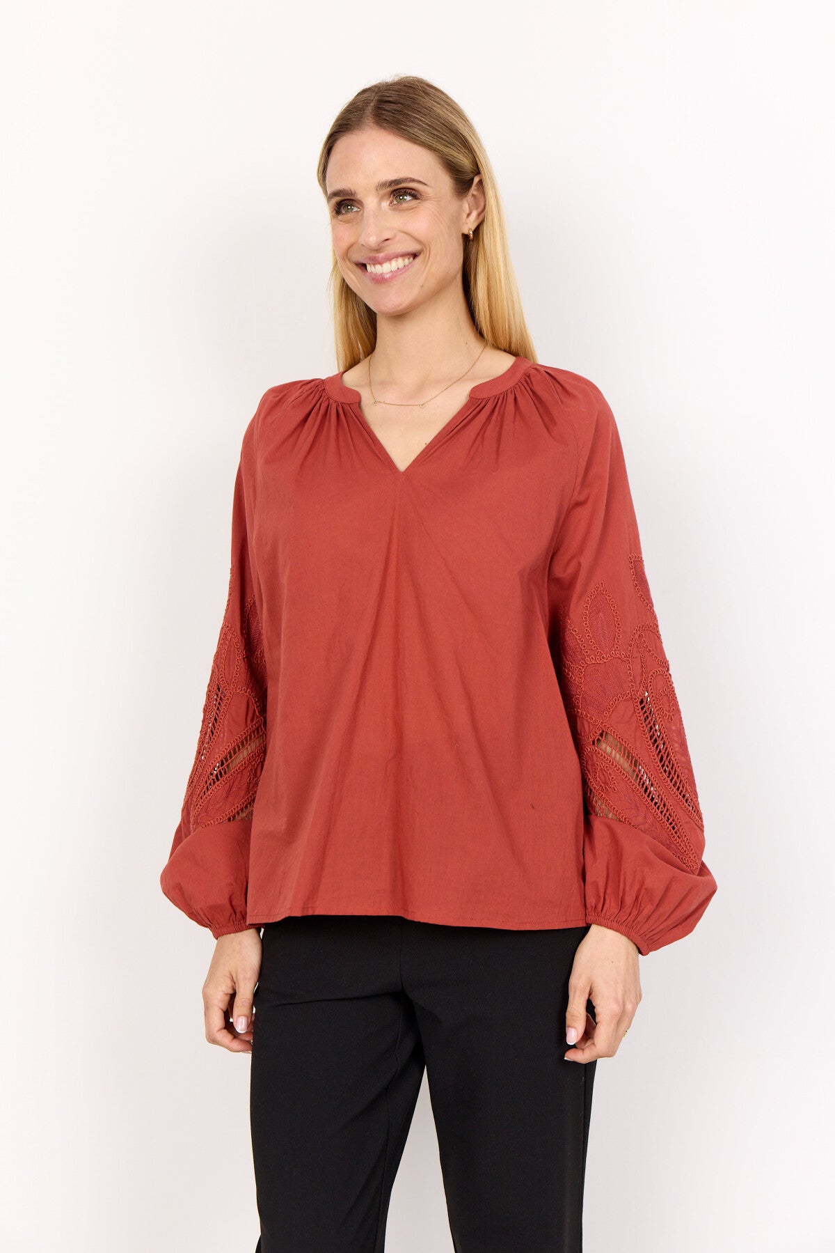 SC-CALISTE 21 Bluse Rostrote