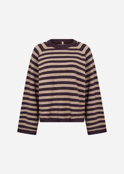 SC-ORLEAN STRIPE 14 Pullover Violett