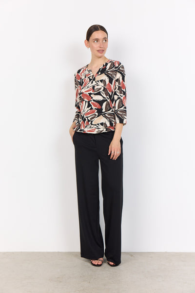 SC-FELICITY AOP 512 Bluse Rostrote