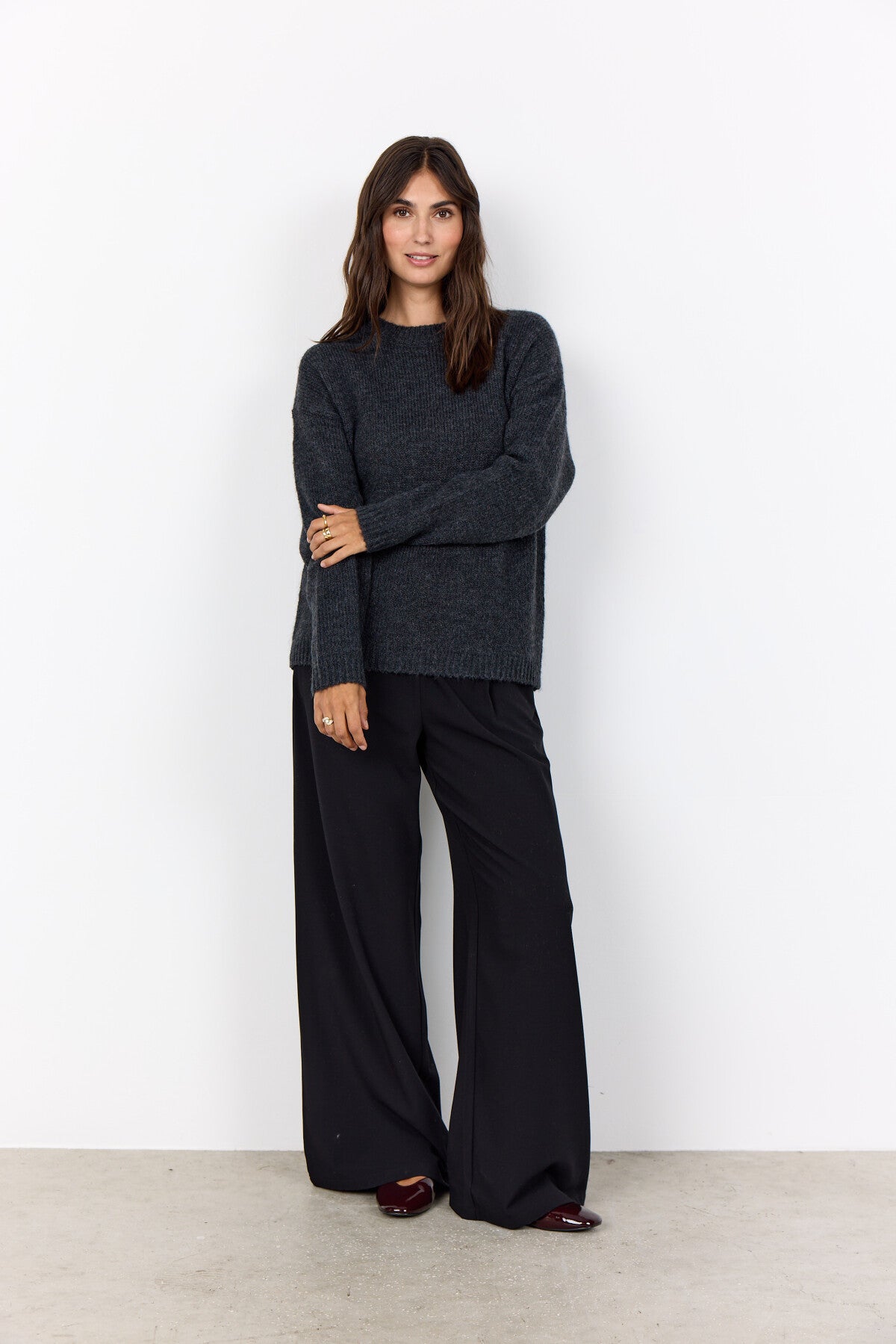 SC-GUNNA 1 Pullover Dunkelgrau