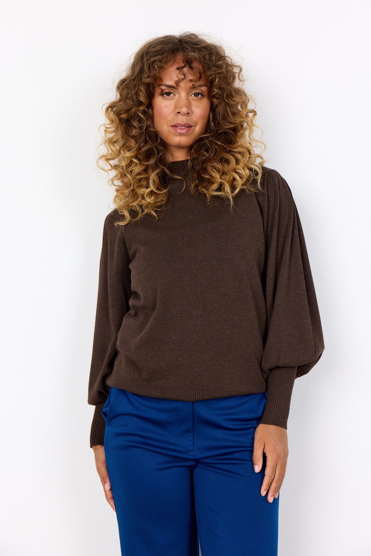 SC-DOLLIE 666 Pullover Dunkelbraun