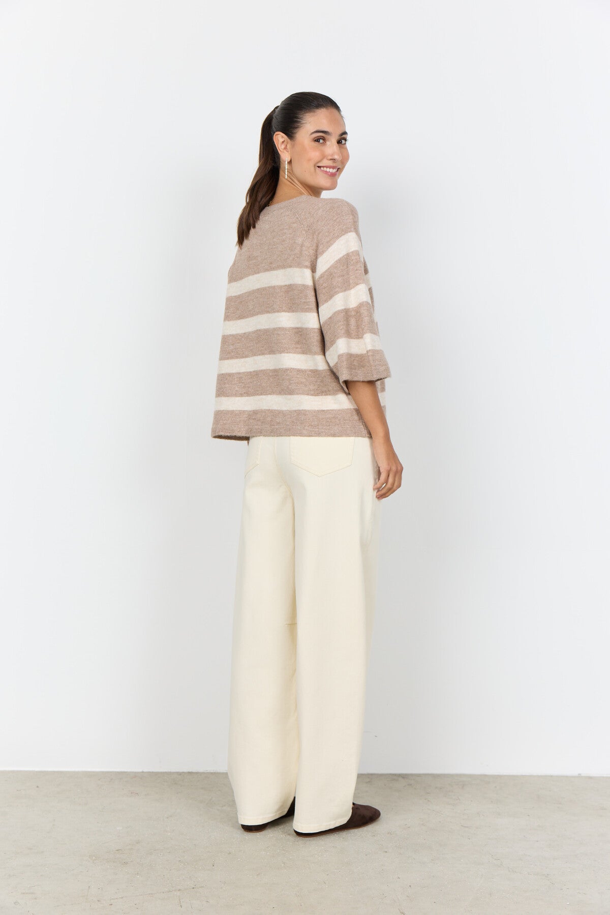 SC-ORLEAN STRIPE 5 Pullover Sand