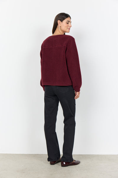 SC-ONYX 2 Cardigan Dunkelrot