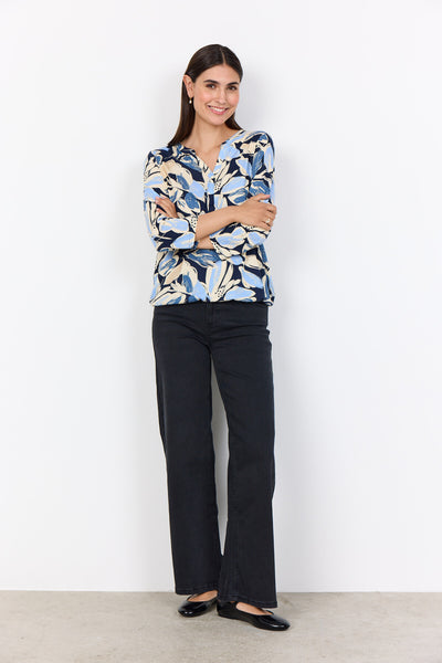 SC-FELICITY AOP 512 Bluse Hellblau