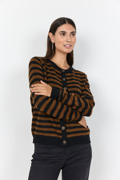 SC-ORLEAN STRIPE 13 Cardigan Schwarz