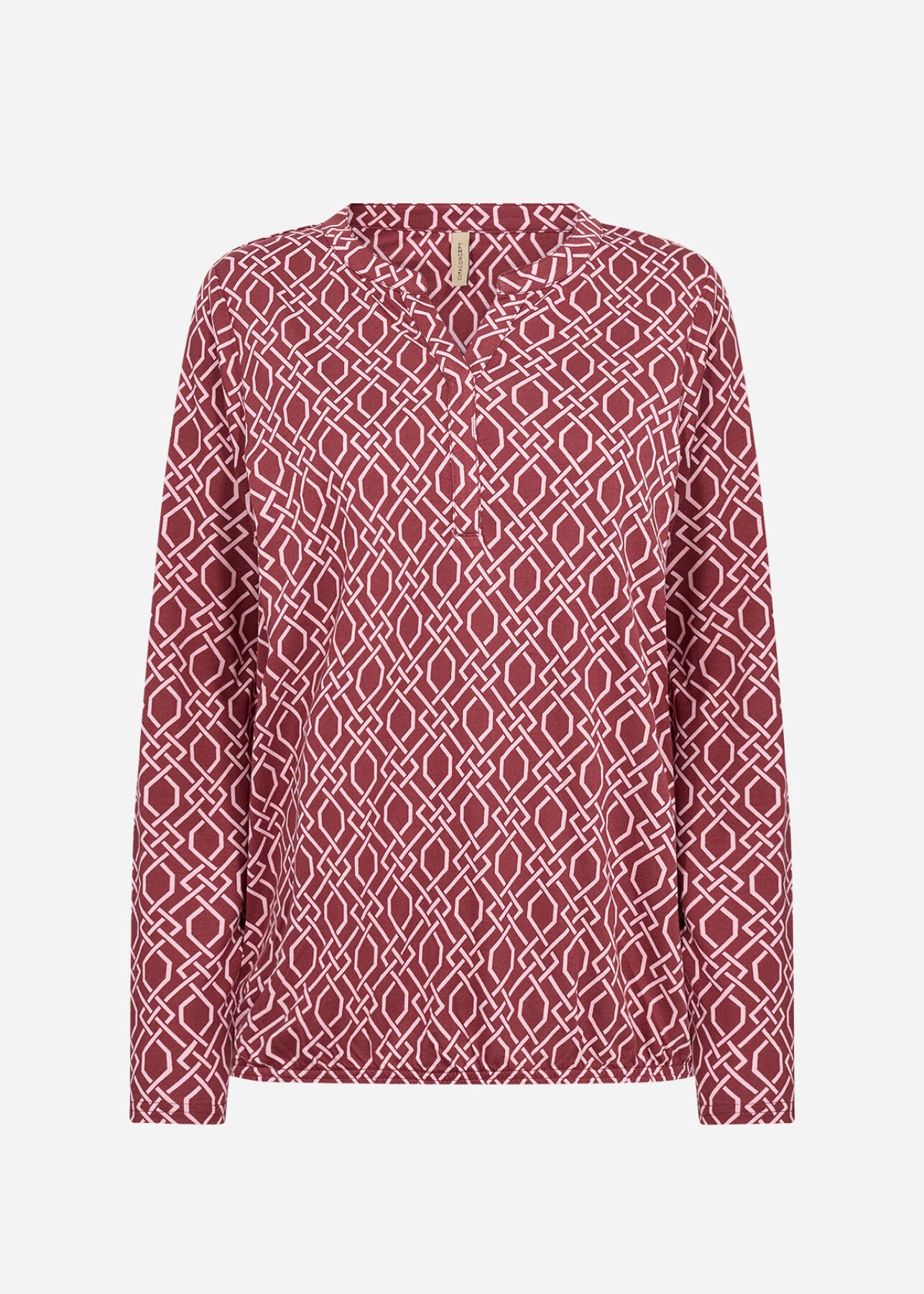 SC-FELICITY AOP 530 Bluse Rubinrot