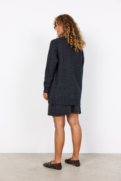 SC-GUNNA 13 Cardigan Dunkelgrau