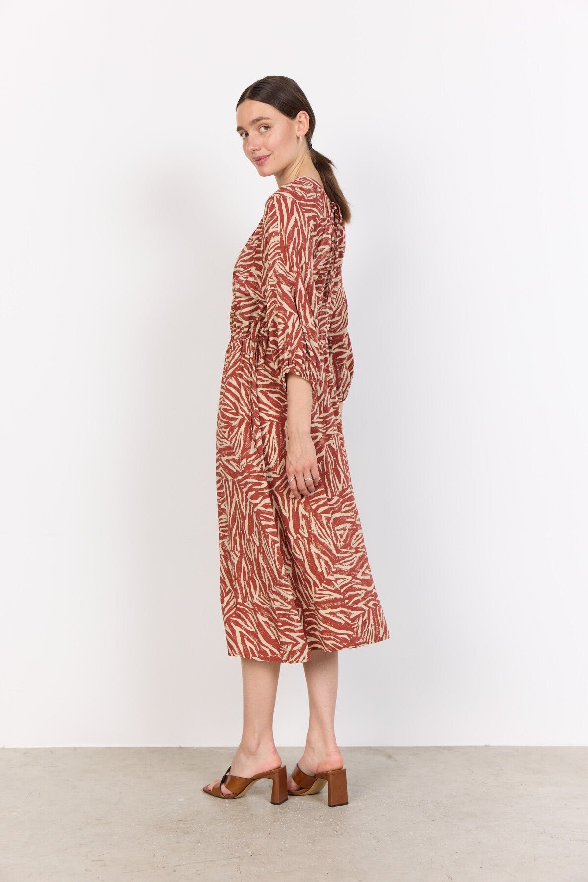 SC-SADE 3 Kleid Rostrote