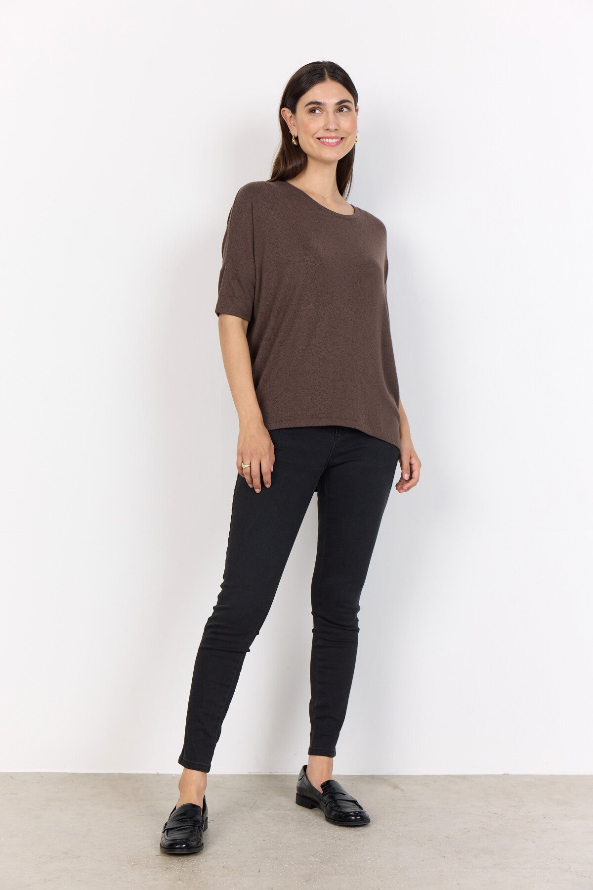 SC-BIARA 96 Bluse Dunkelbraun