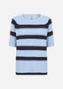 SC-KANITA STRIPE 19 Pullover Hellblau