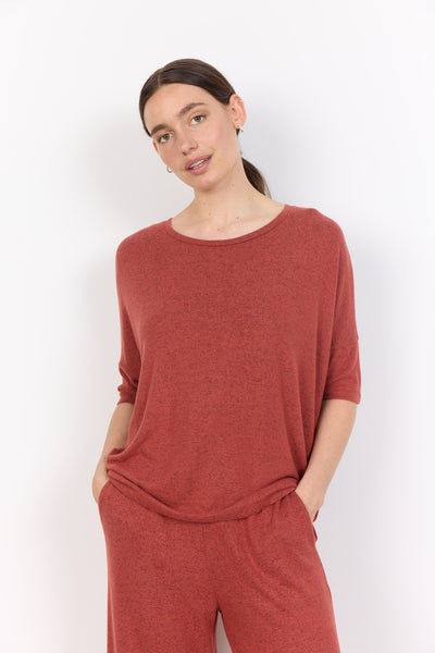 SC-BIARA 96 Bluse Rostrote