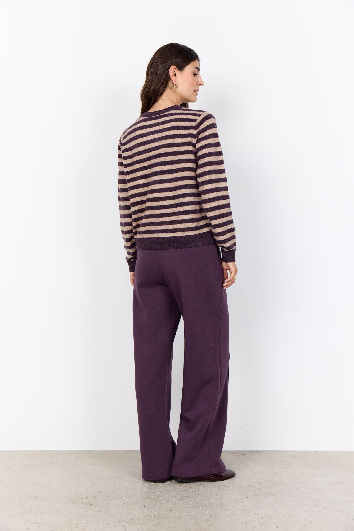SC-ORLEAN STRIPE 13 Cardigan Violett