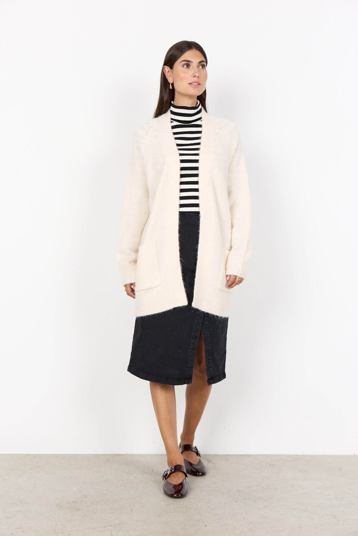 SC-GUNNA 13 Cardigan Creme