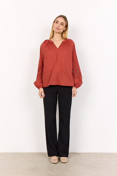 SC-CALISTE 21 Bluse Rostrote