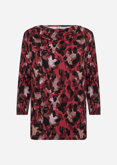 SC-MARICA AOP 342 Bluse Dunkelrot