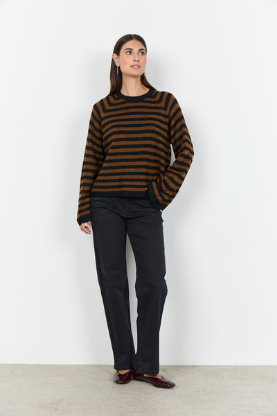 SC-ORLEAN STRIPE 14 Pullover Schwarz