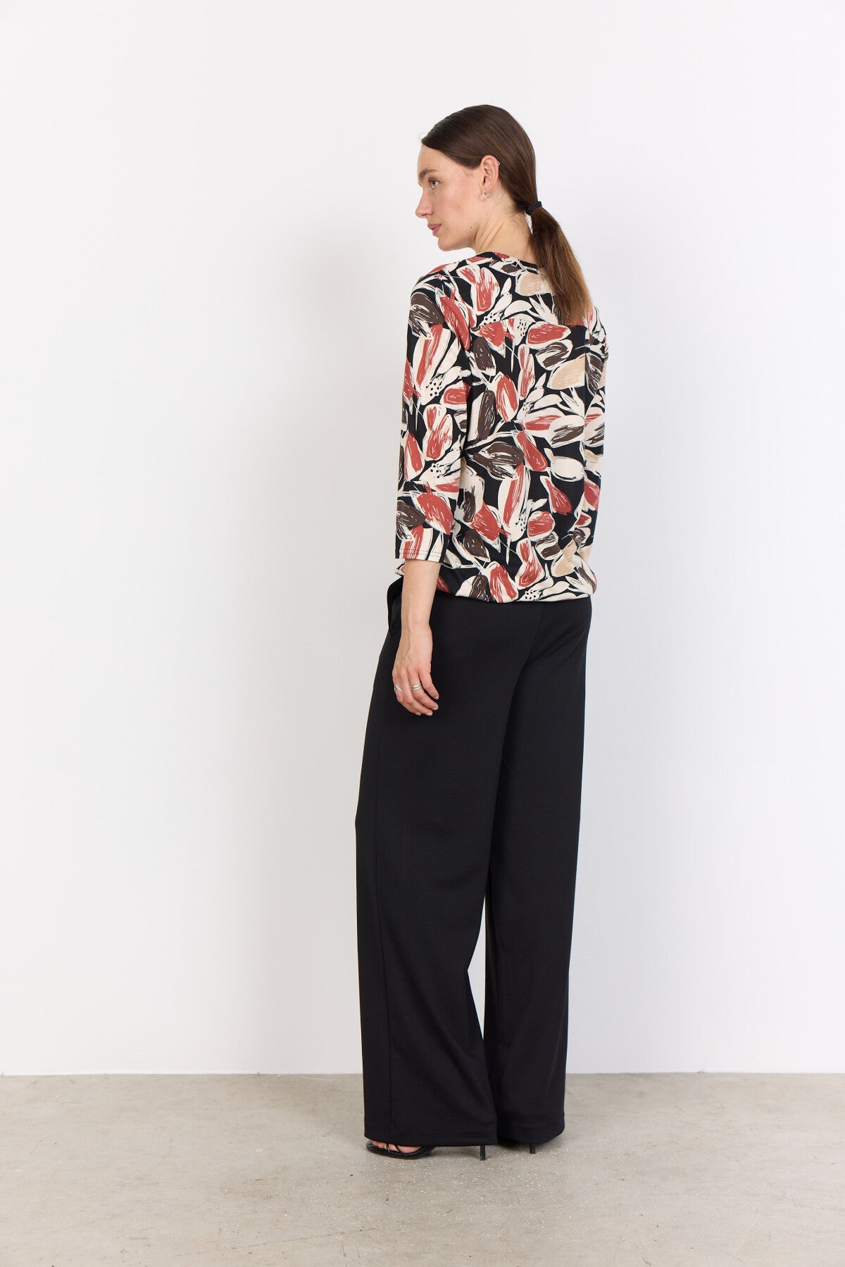 SC-FELICITY AOP 512 Bluse Rostrote