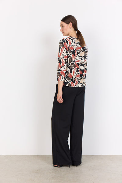 SC-FELICITY AOP 512 Bluse Rostrote