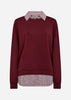 SC-BANU 264 Bluse Bordeaux