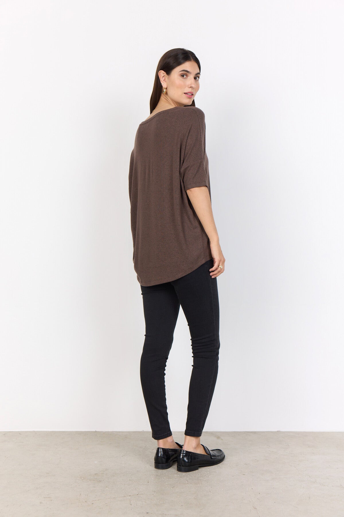 SC-BIARA 96 Bluse Dunkelbraun