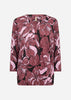 SC-FELICITY AOP 548 Bluse Dunkelrot