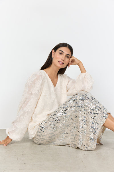 SC-ALTHEA 2 Bluse Creme