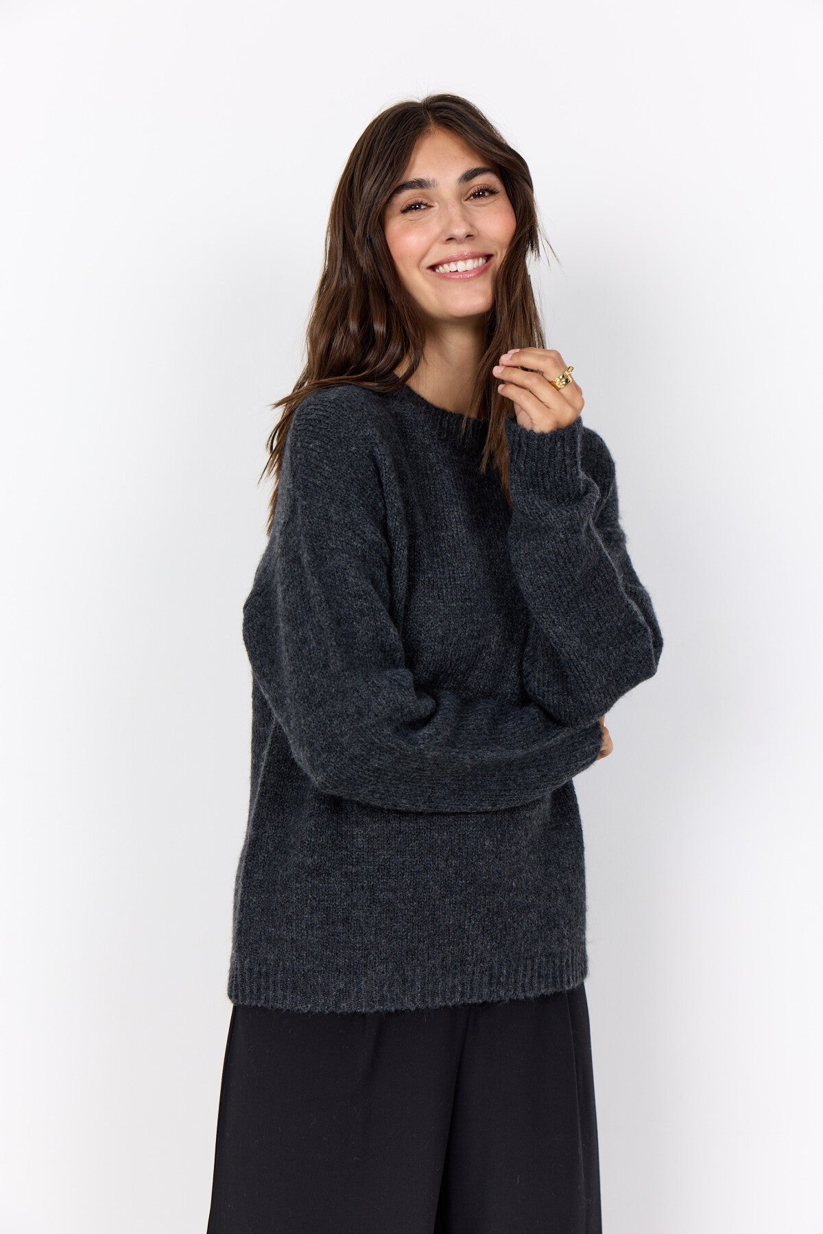 SC-GUNNA 1 Pullover Dunkelgrau