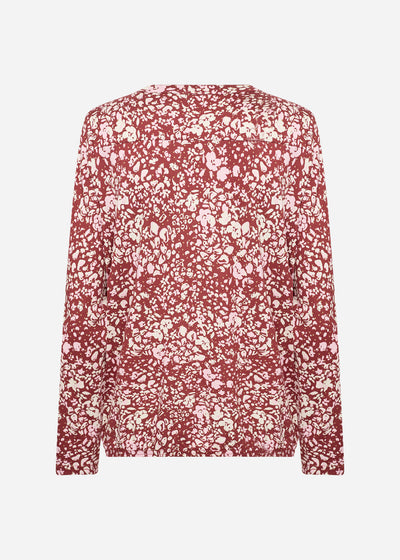 SC-FELICITY AOP 532 Bluse Rubinrot