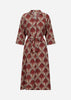 SC-HALIN AOP 3 Kleid Rubinrot